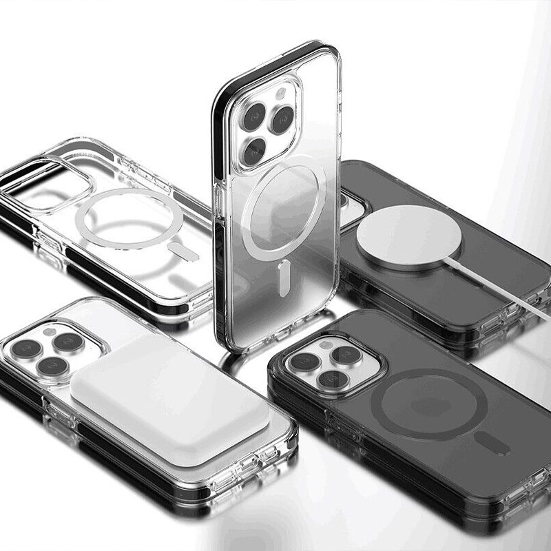 GRS Transparent Frame Phone Cases PC+TPU+TPE