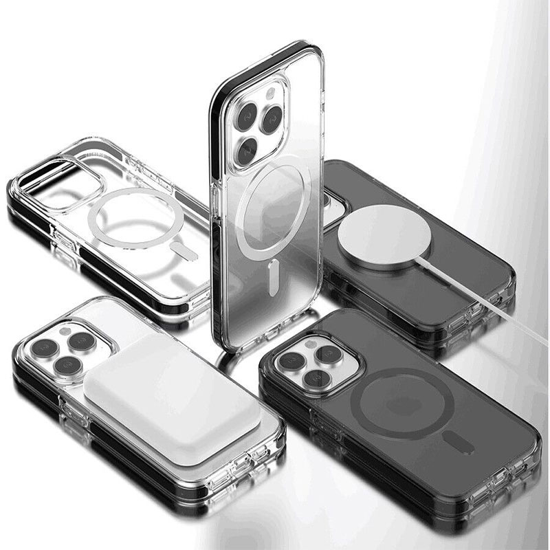 GRS Transparent Frame Phone Cases PC+TPU+TPE